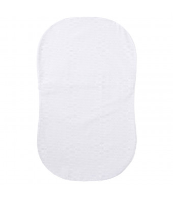 Halo Bassinest Swivel Sleeper Fitted Sheet 100% Cotton, Grey Pin Dot
