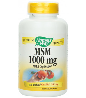 Nature's Way MSM 1000mg, 200 Tablets