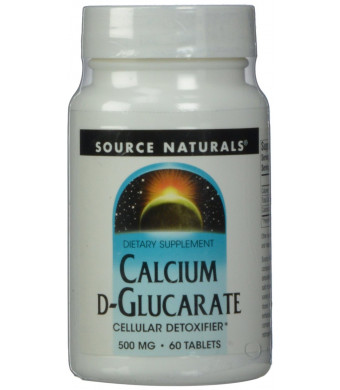 Source Naturals Calcium D-Glucarate 500mg, 60 Tablets