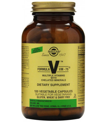 Solgar Formula VM-75 Vegetable Capsules, 120 Count