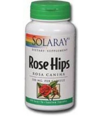 Solaray Rose Hips, 550 mg, 100 Count