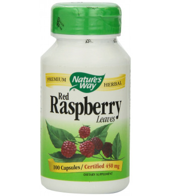 Nature's Way Red Raspberry Leaves , 450 mg, 100 Capsules
