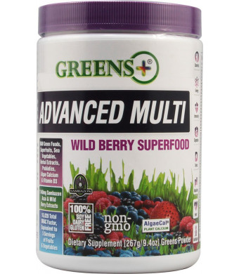 Greens+ Powder Wild Berry Burst 9.4 oz Powder Greens+ (Orange Peel Enterprises)