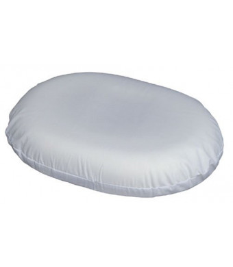 Duro-Med 18-inch Molded Foam Ring Donut Seat Cushion Pillow, White