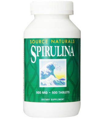 Source Naturals Spirulina 500mg, 500 Tablets