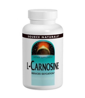 Source Naturals L-Carnosine 500mg, 60 Tablets