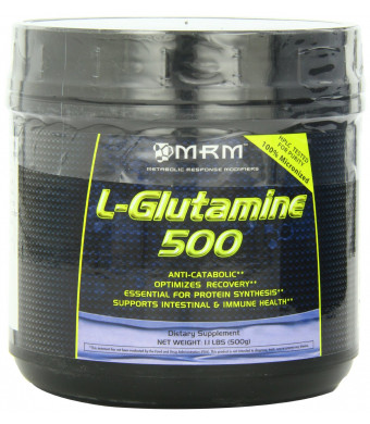 MRM L-Glutamine 500, 17.6-Ounce Plastic Jar