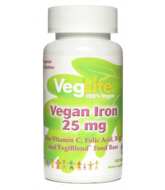Veggie Iron 25mg VegLife 100 VegTab
