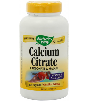 Nature's Way Calcium Citrate Complex, 250 Capsules