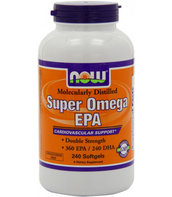 NOW Foods Super EPA, 360 EPA/240 DHA Double Strength 240 Softgels,