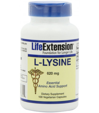 Life Extension L-Lysine 620 MG 100 Veg Caps