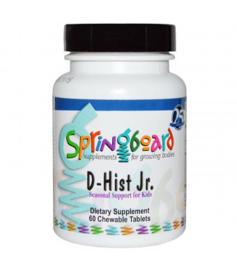 Ortho Molecular Products, Springboard, D-Hist Jr., 60 Chewable Tablets