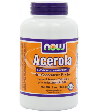 NOW Foods Acerola 4:1 Extract Powder, 6 Ounces