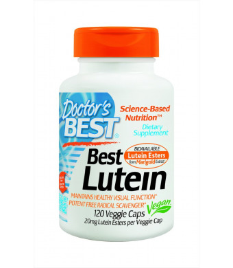 Doctor's Best 20 Mg Lutein Esters Vegetarian Capsules, 120 Count