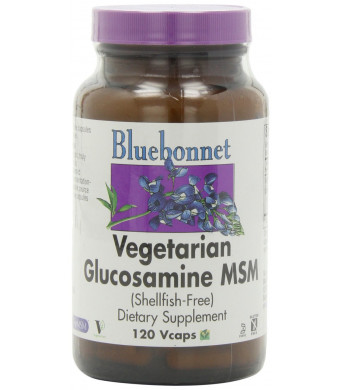 Bluebonnet Vegetarian Glucosamine MSM (Shellfish Free) - 120 Vcaps