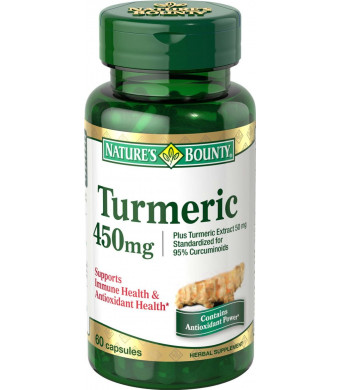 Nature's Bounty Turmeric/Curcumin, 60 Capsules, 450 Mg