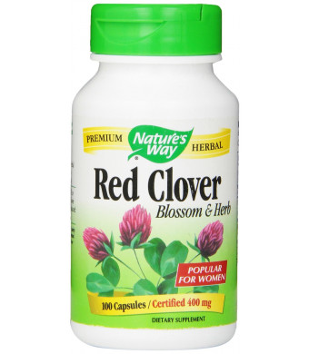 Natures Way Red Clover Blossom, 400mg 100 Capsules