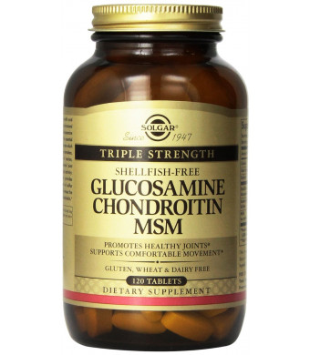 Triple Strength Glucosamine Chondroitin MSM (Shellfish-Free) Tablets 120 TABLETS