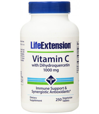 Life Extension Vitamin C 1000mg with dihydroquercetin Tablets, 250-Count