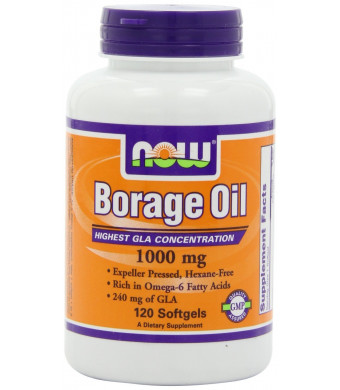 NOW Foods Borage Oil 240mg, 120 Softgels