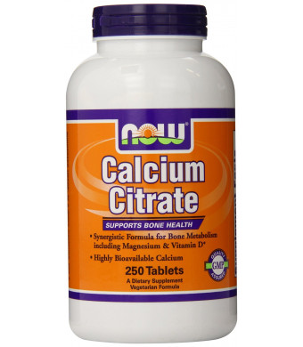 NOW Foods Calcium Citrate, 250 Tablets