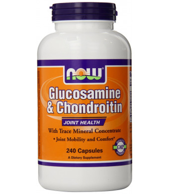 NOW Foods Glucosamine and Chondroitin/Mins, 240 Capsules