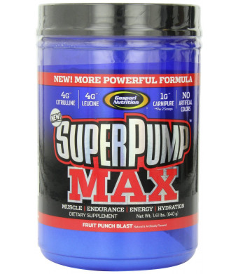 Gaspari Nutrition Super Pump Max, Fruit Punch, 1.41-Pounds