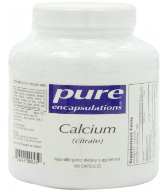 Pure Encapsulations - Calcium (Citrate) - 180ct