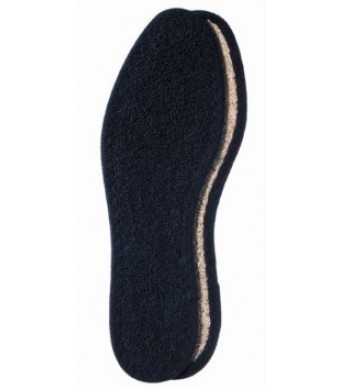 Pedag 2806 Washable Deo-Fresh Insoles with Natural Cotton Terry and Sisal Fibers, Black, Men's 10