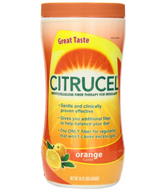 Citrucel Fiber Therapy, Orange, 30-Ounce Canister (Pack of 2)