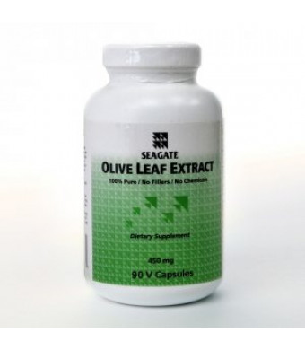 Seagate Products Olive Leaf Extract Supplements 450 mg, 90 Veg Capsules
