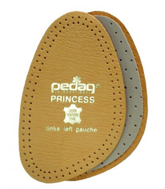 Pedag 101 Princess Cushioning Leather Half Forefoot Insole, Tan, Women's 7/8