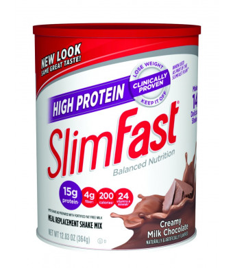 Slim-Fast 3-2-1 High Protein Powder, Creamy Chocolate Shakes, 12.83 oz