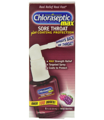 Chloraseptic Max Strength Spray, Wild Berries, 1 Ounce Package