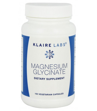 Klaire Labs - Magnesium Glycinate - 100 Vegetarian Capsules