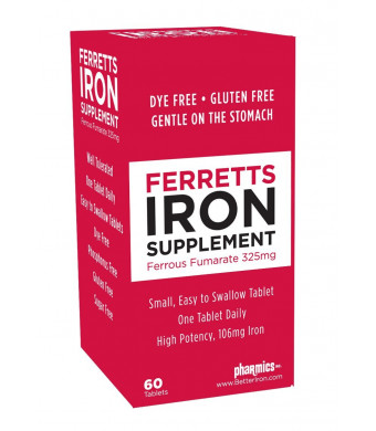 Ferretts Tablets Iron Supplement (325 mg Ferrous Fumarate)