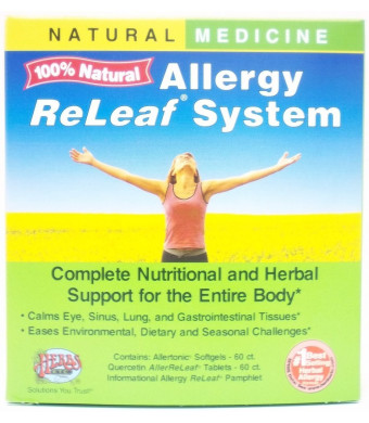 Allergy ReLeaf System - 2 Bottles (Allertonic and Quercetin) Herbs Etc 60+60 Softg