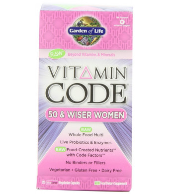 Garden of Life Vitamin Code 50 and Wiser Women's Multi, 120 Capsules