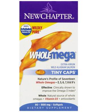New Chapter Wholemega Tiny Caps, 90 Softgels