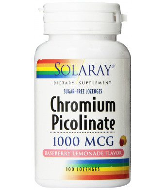 Solaray Chromium Picolinate Lozenges 1000mcg, 100 Count
