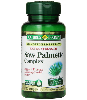 Nature's Bounty Extra Strength Saw Palmetto Complex, 120 Softgels