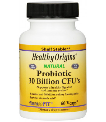 Healthy Origins Probiotic 30 Billion CU's Shelf Stable Multi Vitamin, 60 Count