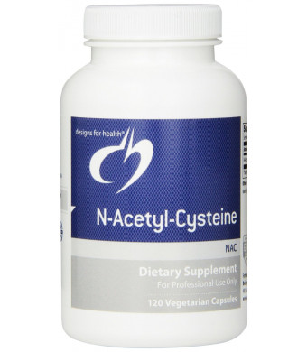 Designs for Health N-Acetyl Cysteine Capsules, 120 Count