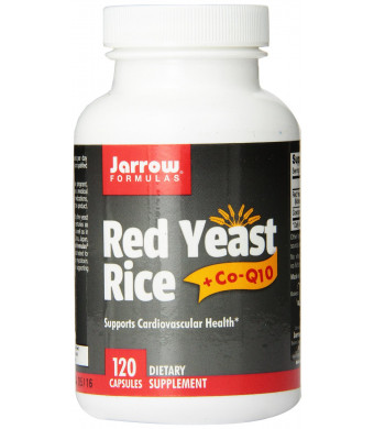 Jarrow Formulas Complementary Red Yeast Rice (600 mg)+ Co-Q10 Formula (50 mg), 120 Count