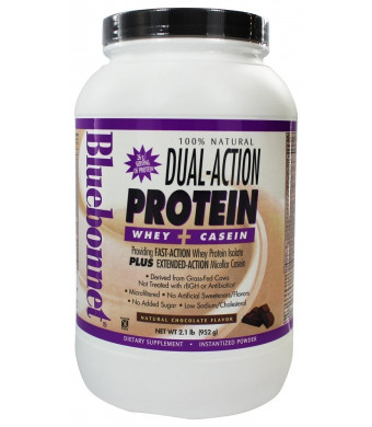 Dual Action Protein Chocolate - 2.1 lbs - Powder