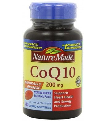 Nature Made Coq10 200 Mg, Naturally Orange,Value Size, 80-Count