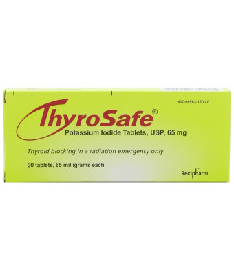 Thyrosafe Potassium Iodide Tablets, 65 Mg, 20-Count   