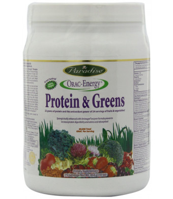 Paradise Herbs Orac Energy Protein Powder, Greens, 454 Gram