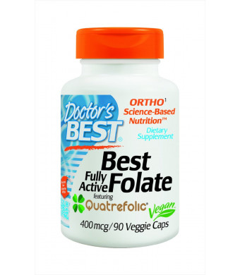 Doctor's Best Best Fully Active Folate 400mcg, 90 Count