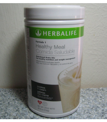 Herbalife F1 Cookies and Cream Shake Mix, 26.4 ounces